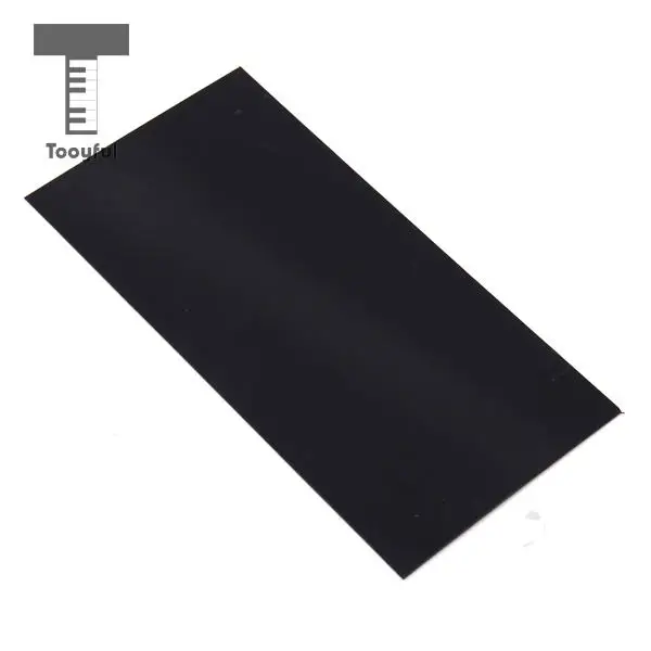 Tooyful High Quality 1Pc ABS Guitar Headplate Veneer Headstock Head Shell Sheet Parts Plastic Black for Professional Luthier