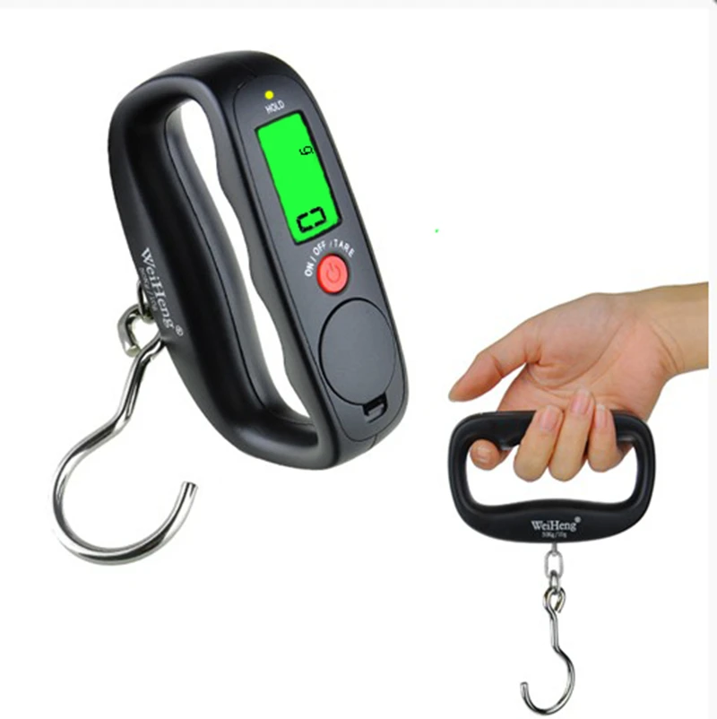 1PCS Handheld Fishing Hook Kitchen Scale Precision 50KG10G Electronic Belt Hanging Scales Pocket Luggage Suitcase Balance Weight