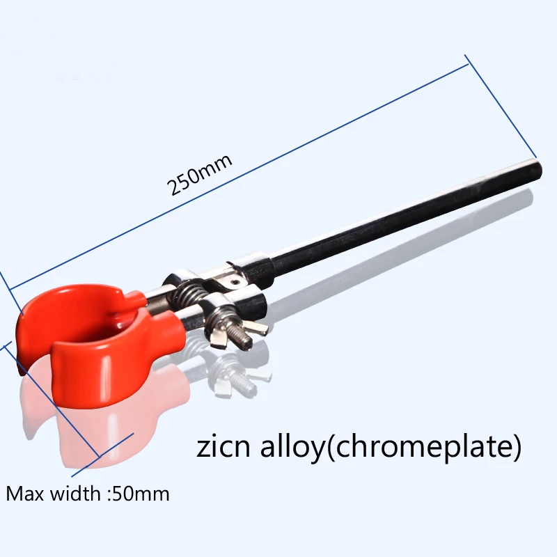 Zinc alloy flask clamp attaching clamp chromeplate on surface Laboratory fixture tools