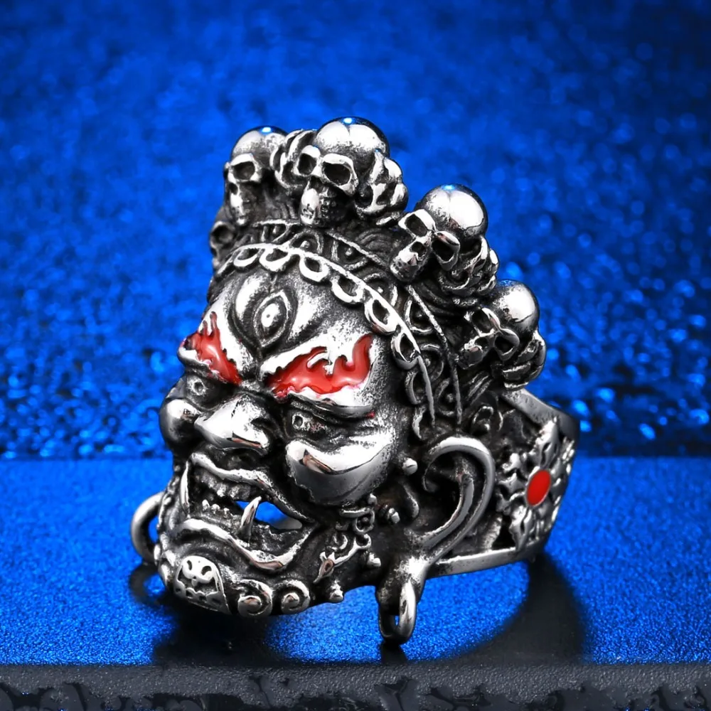 Beier new store Skull ring Buddha God of Wealth Adjustable fashion ring man or women jewelry dropshipping LLBR8-457R