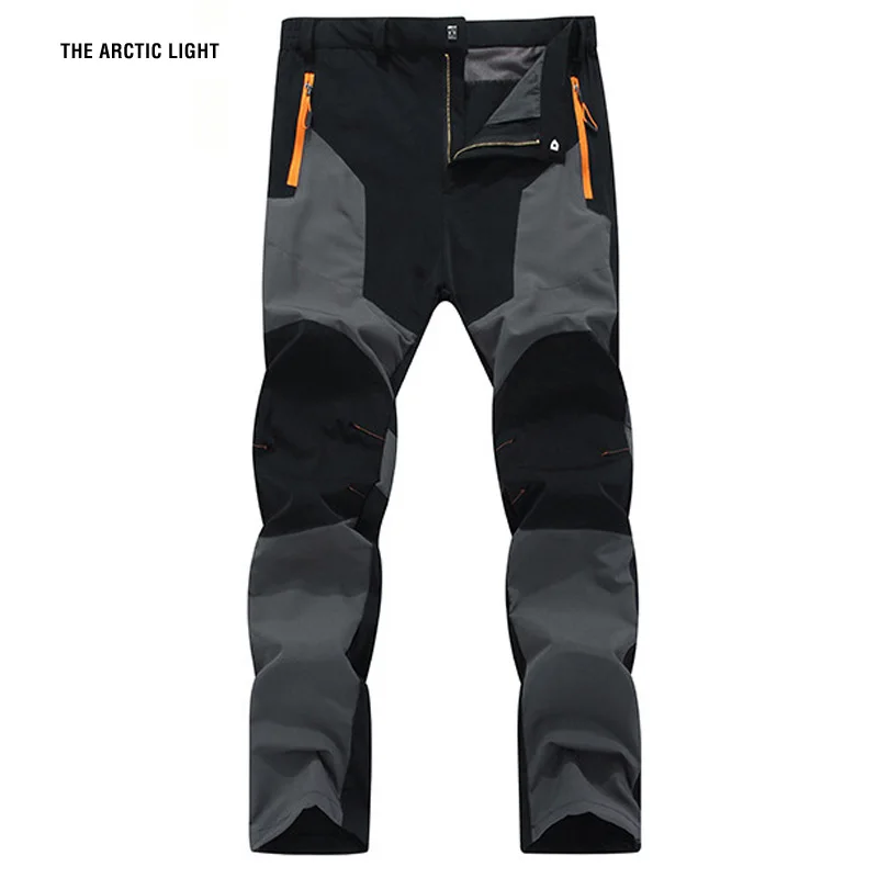 TRVLWEGO Sommer-Wanderhose für Herren, verschleißfest, Wasserspritzschutz, schnell trocknend, UV-beständig, elastisch, dünn, Campinghose
