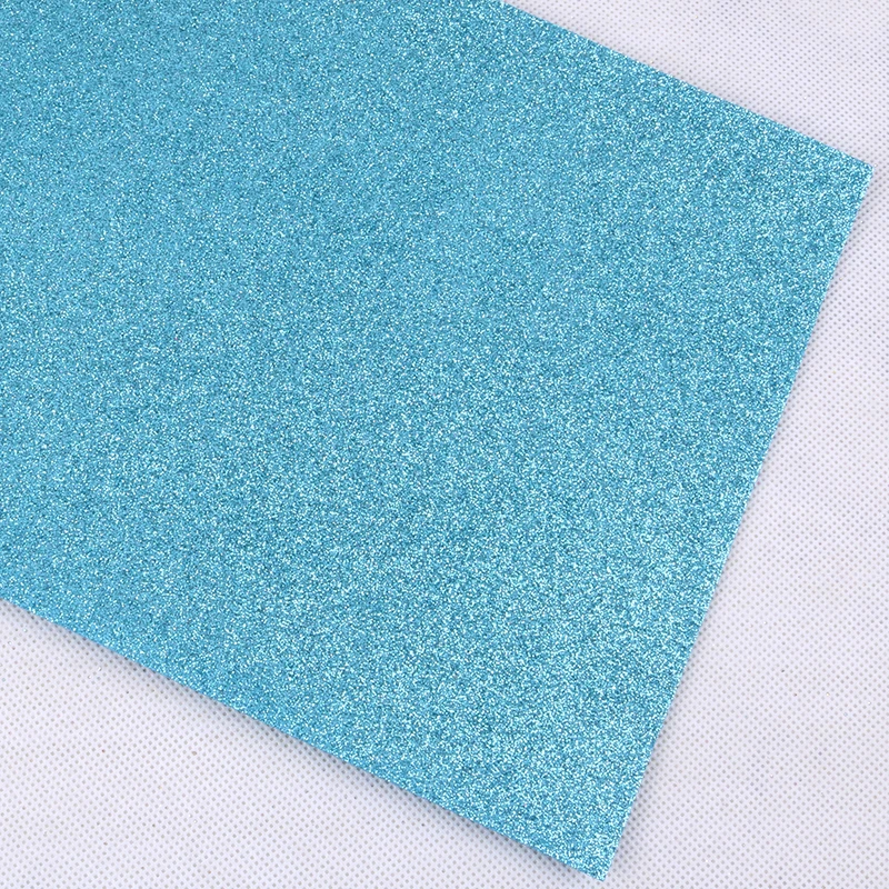 Nanchuang 1.4mm Thickness Glitter Colorful Non Woven Felt Fabric For Home Decoration Pattern Sewing Doll&Crafts Material 20x30cm