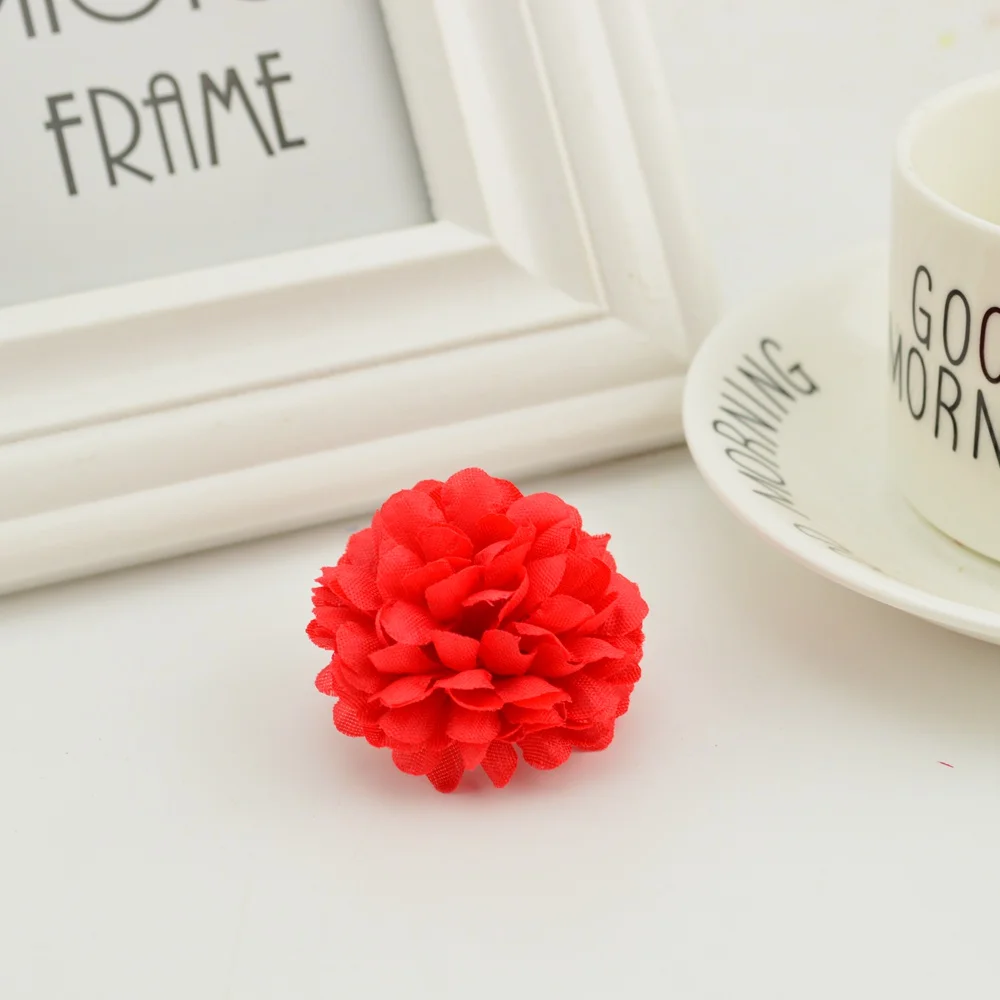 5CM 20 Stück Mehrschichtige Seiden-Chrysanthemenköpfe Künstliche Blumen Günstig für Heim- und Hochzeitsdekoration DIY Kranz Brautstrauß – Detail 12