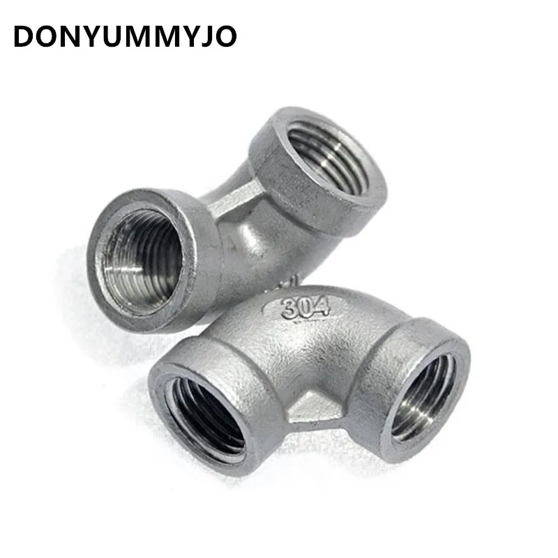 

1/2" Female BSP x 1/2" Female BSP Elbow 90 Degree Stainless Steel SS 304 Threaded Pipe Fittings SS304