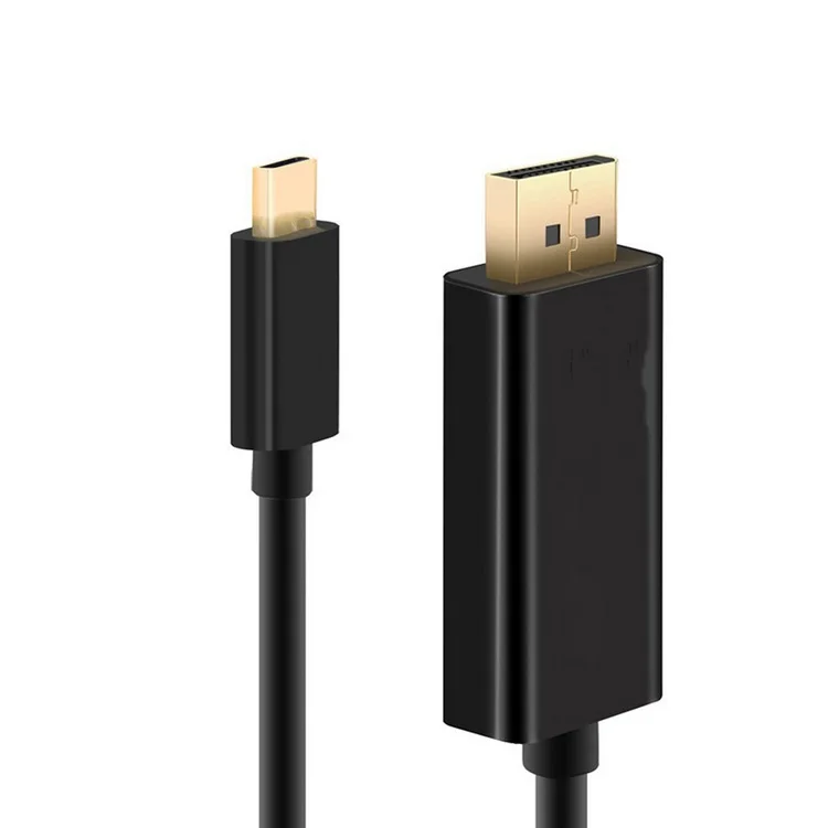 1.8 メートル USB 3.1 タイプ C に USB-C Displayport ディスプレイポート DP 4 k UHD Hdtv ケーブル Chromebook & macbook & ラップトップ黒