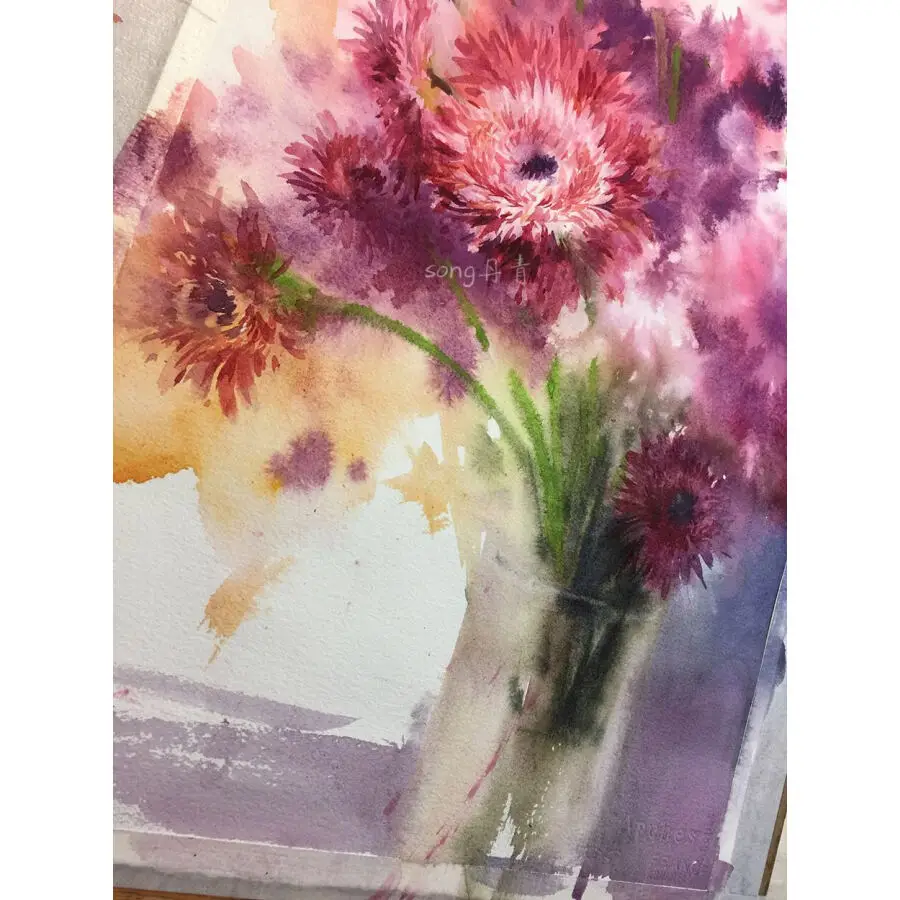 Chinês Aquarela Pintura Desenho Art Book, Tutorial Textbook