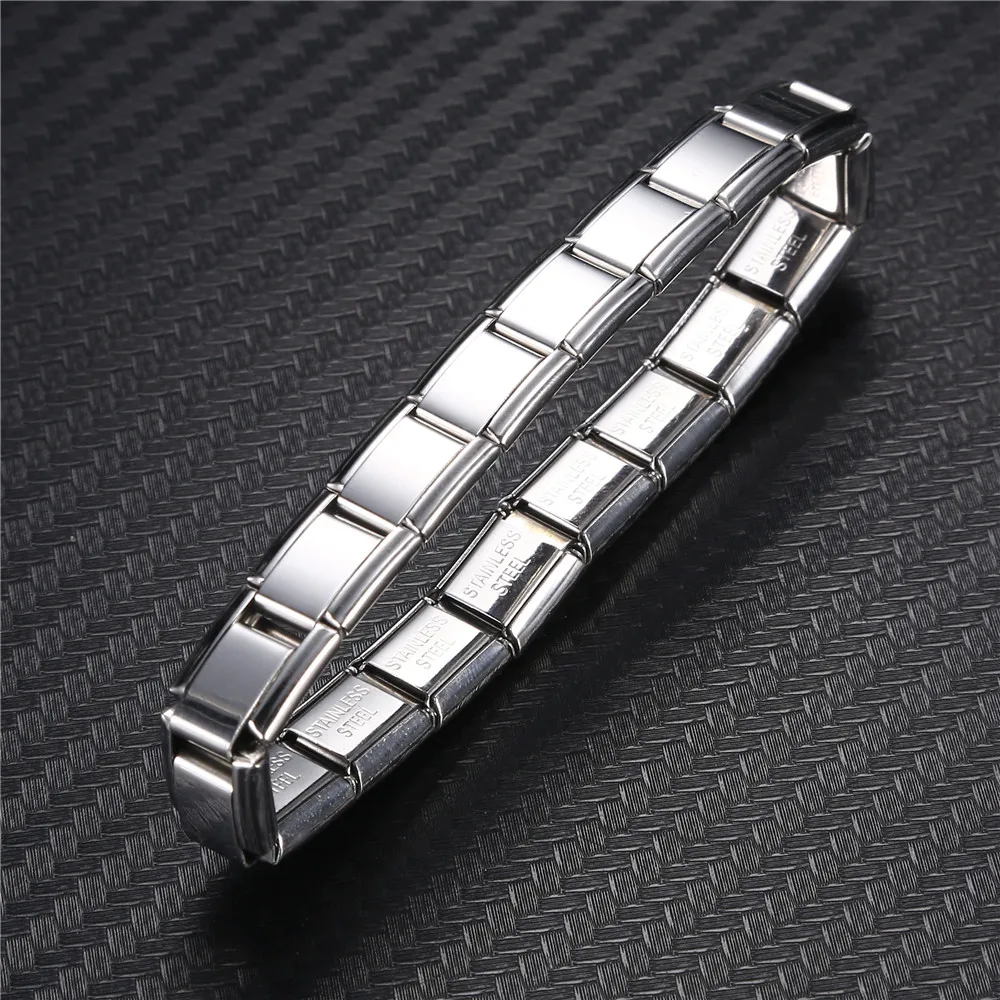 Elastic Link Chain Stainless Steel Bracelet for Men Women Steel Bracelet Simple Jewelry