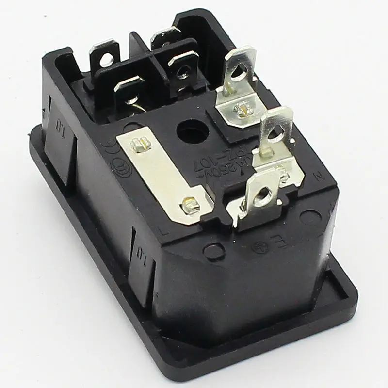 NEW HIGH QUALITY Red Light Power Rocker Switch Fused IEC 320 C14 Inlet Power Socket Fuse Switch Connector Plug 10A 250V B2C