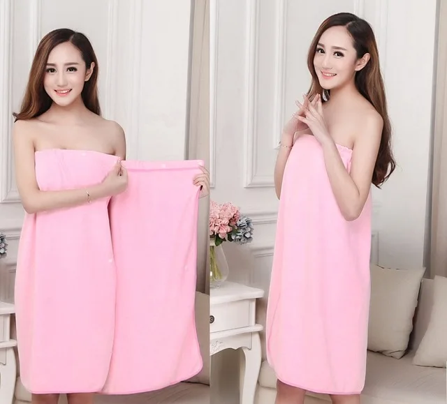 

Fashion Lady Girl Wearable Bath Towels Microfiber Fast Drying Beach Towel Wrap Bath Skirt Women Spa Bathrobes Bathing Dress Gown