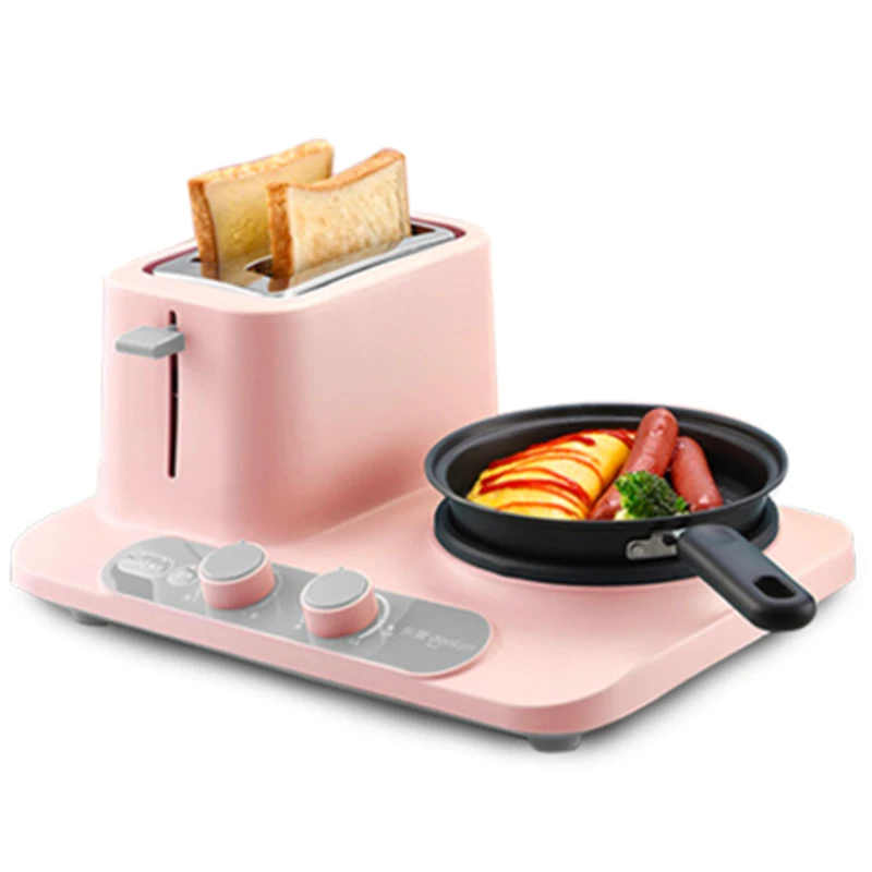 Multifunctional 3 in 1 Electric Cooker Simple Style Mini DIY Breakfast Machine Pot