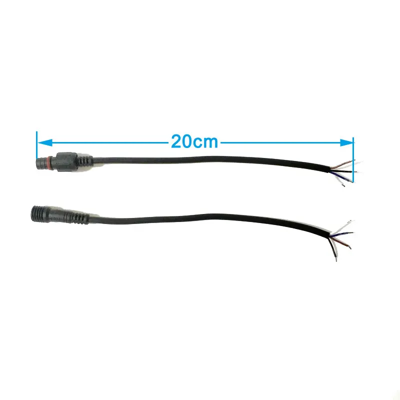 5 Pairs 2PIN 3PIN 4PIN Waterdichte IP68 Led Strip Connector Kabel Mannelijke + Vrouwelijke Connectors Wit Zwart