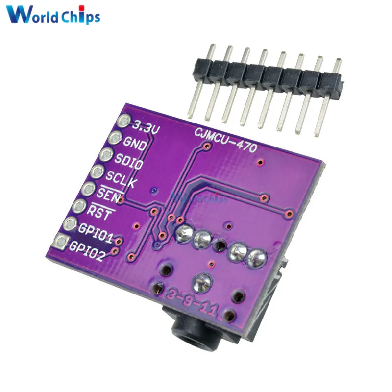 Si4703 Fm Rds Rbds Tuner Bordo di Sblocco Radio Digitale di Trasmissione Dati Modulo di Elaborazione per Arduino Avr Pic Arm con Spilli