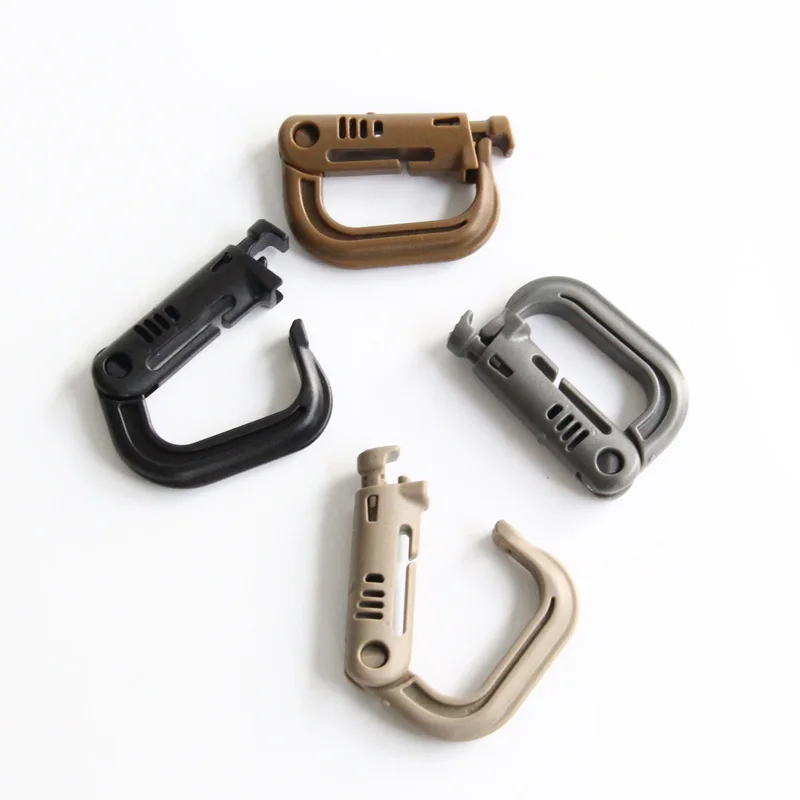 ITW GrimLoc-حلقة قفل لـ Molle Gear ، ملحق تكتيكي ، قفل حلقة تسلق (12 حزمة) ، مشبك بوليمر قوي