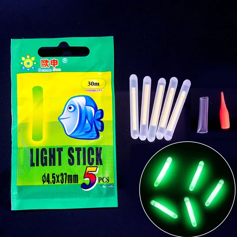 

25Pcs 4.5x37mm / 3.0x25mm Fishing Float Fluorescent Lightstick Light Night Float Rod Dark Glow Stick For Fishing / Party B242