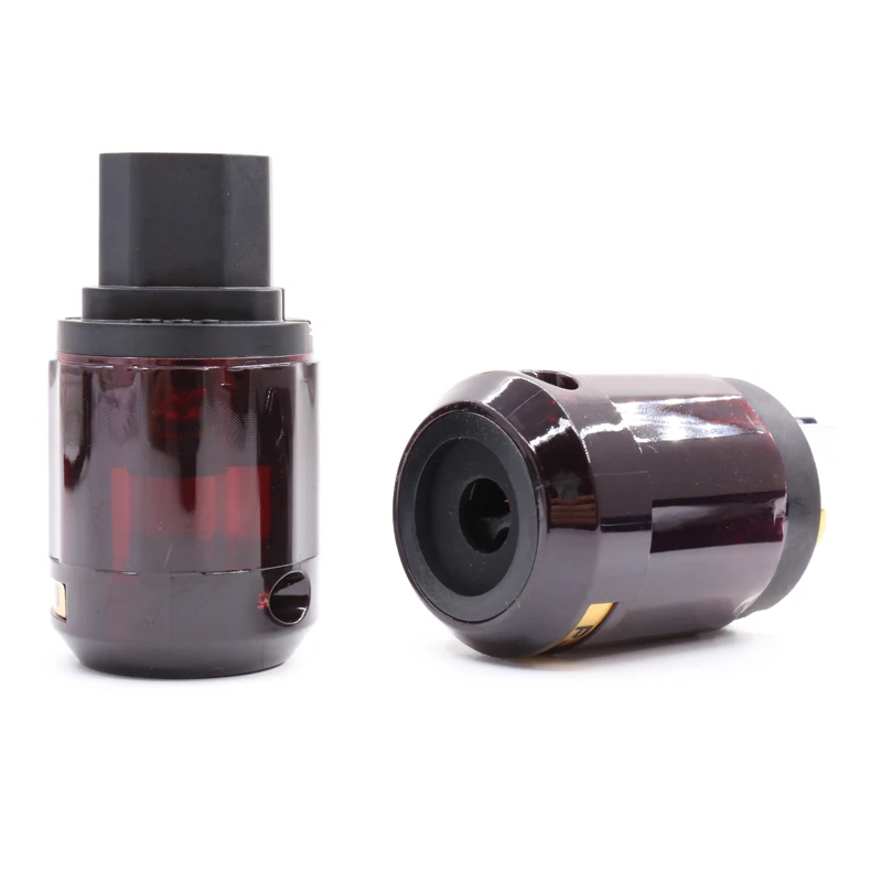 オーディオコネクタおよびオーディオ用の1ペアのP-079金メッキのUS電源プラグ,DIY電源ケーブル用のC-079