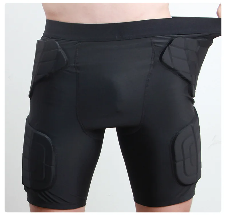 Mens Padded Compression Shorts Protection Undershort Best for Basketball,Football,Hockey,Cycling,Ice Skating and Contact Sports