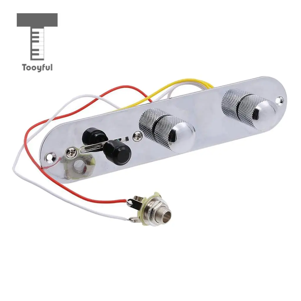 Tooyym cabo carregado placa de controle placa de controle 3 direções interruptor para tl tele telecaster partes de guitarra elétrica