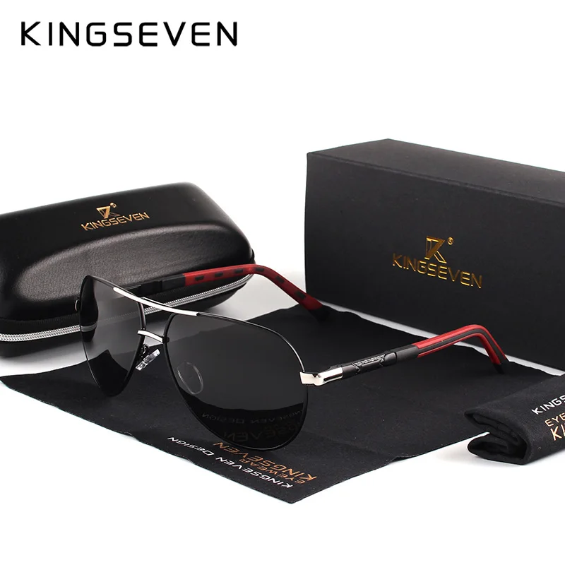 Kings even aluminium magnesium herren sonnenbrille polarisierte männer beschichtung spiegel brille oculos männliche brillen zubehör für männer k725