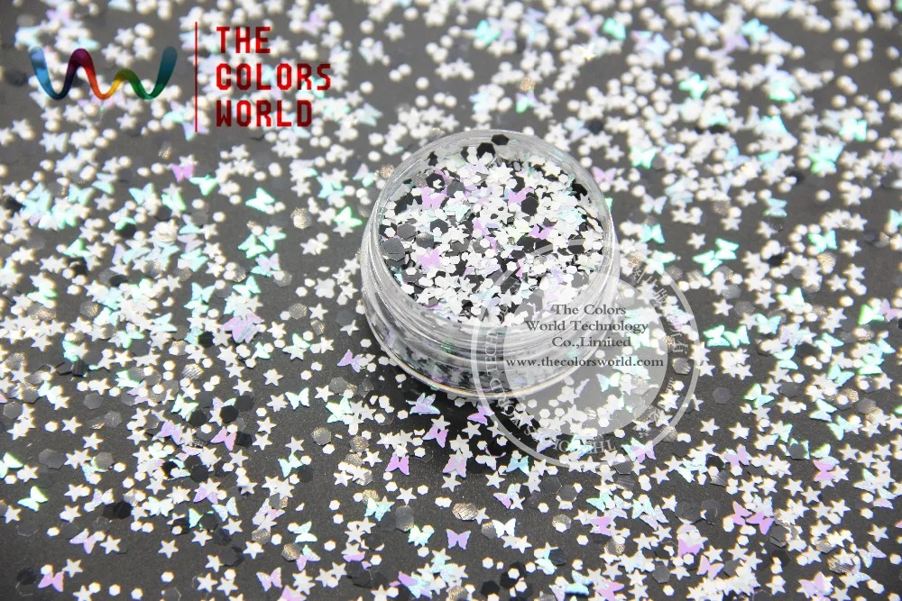 

RM-351 Mix Colors and shapes Glitter for nail art makeup and DIY decoration