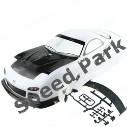 2pcs/lot Mazda RX7 1/10 1:10 PVC painted body 190MM wheelbase shell 1/10 RC hobby racing car for hsp hpi tamiya yokomo mst