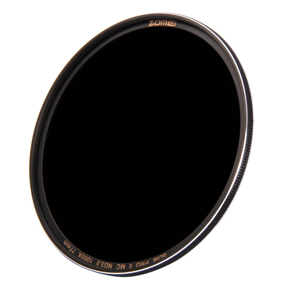 67mm New Zomei Ultra Slim MC ND1000 ND3.0 1000X 10 Stop Sliver Rimmed Glass Neutral Density ND Filter  for Canon Nikon  Tamron