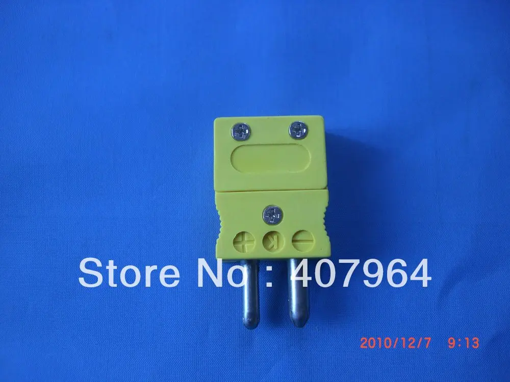 

Big KC type Male Thermocouple Connector with Yellow Color Round Hollow Pin China Post Free Shipping