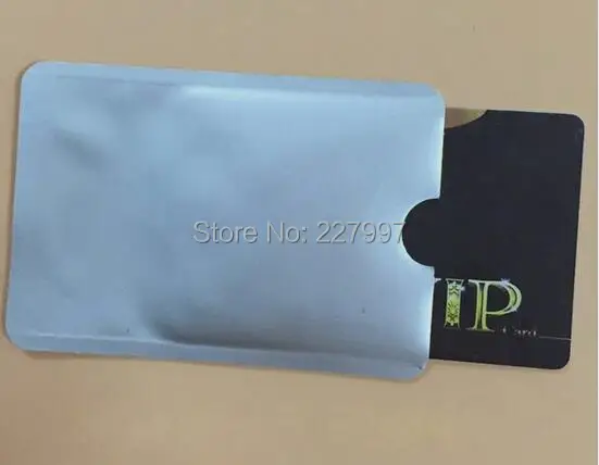 1000pcs Free DHL shipping Credit Card & Passport blocker Holders Case anti-theft Rfid Blocking sleeves