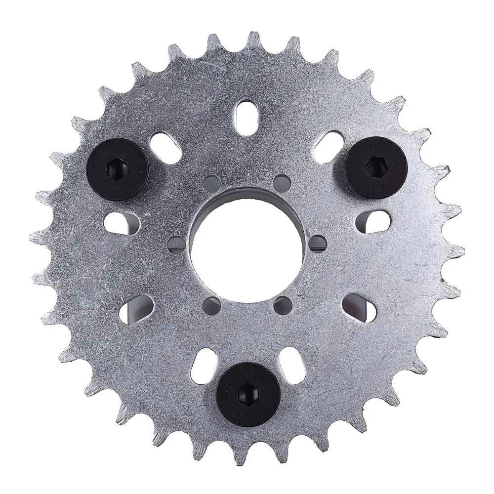 Silver CNC Adapter 32T Sprocket Fit 49cc 50cc 66cc 80cc Motorized Bike