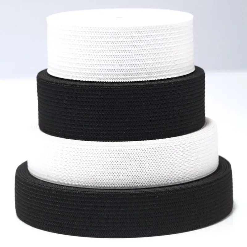 KALASO 1M High Quality Elastic Bands Ribbon Sewing Fabric Band DIY Crafts Supplies Flat Elastic Cord Garment Apparel Accessories