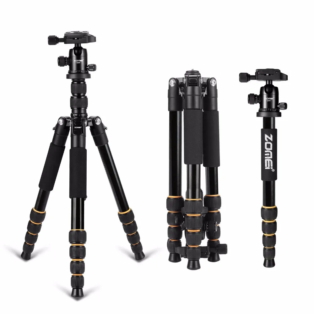 Zomei Q666 Professional Magnesium Alloy Digital Camera Traveling Tripod Monopod For Digital SLR DSLR Camera