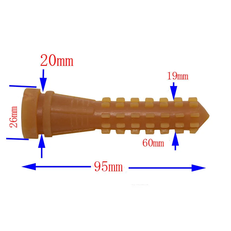 50 pcs 95mm Poultry Plucking Fingers Hair Removal Machine Glue Stick Chicken Plucker Beef tendon material corn rod