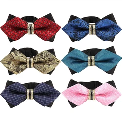 New Bowtie Groom Mens Colourful Plaid Cravat Gravata Fashion Male Butterfly Wedding Luxurious Bow Ties for Men Gift Accessories