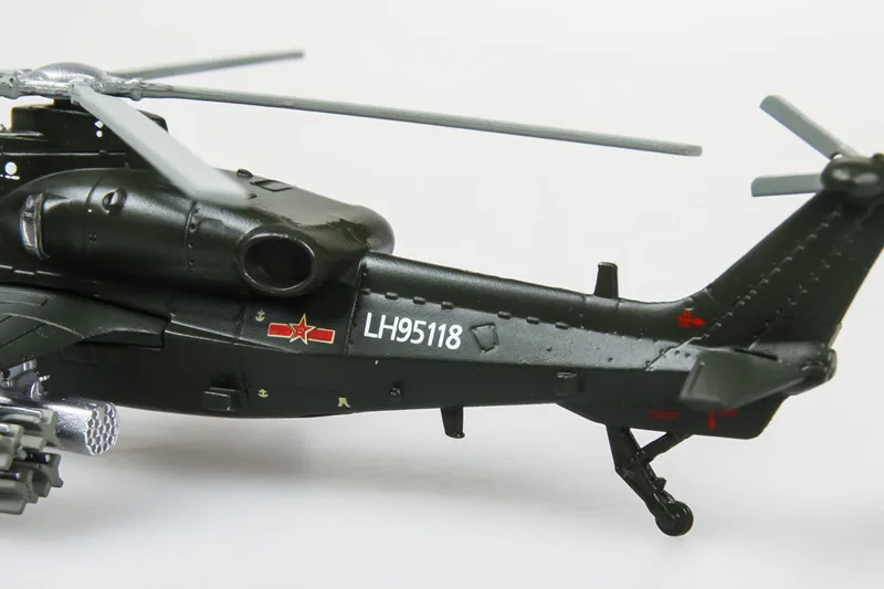 1:100 alloy helicopter,WZ10 military helicopter model,die-cast metal toy,children\'s favorite educational toys,free shipping