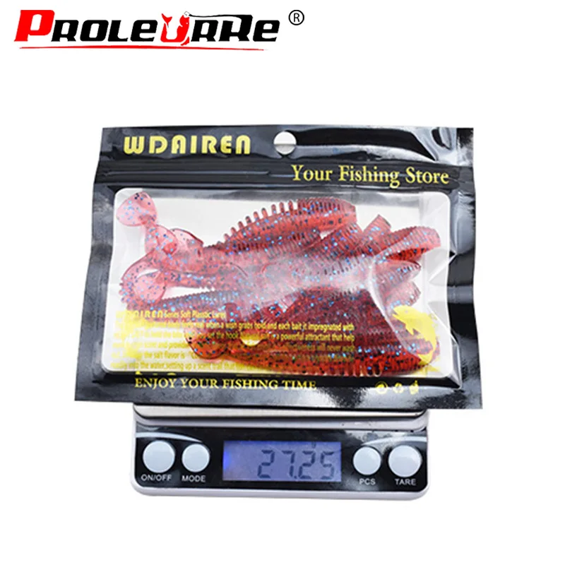 10 개/몫 Wobblers 낚시 미끼 75cm 2.8g 쉬운 Shiner Swimbait 실리콘 소프트 미끼 더블 컬러 잉어 인공 소프트 미끼 PR-051