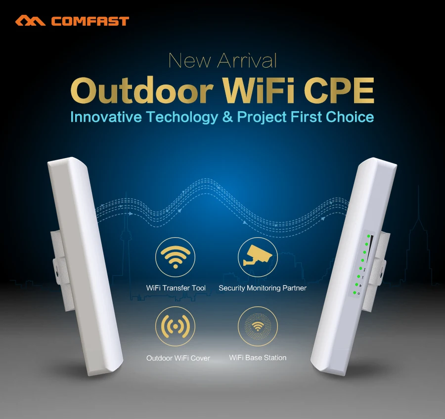 

2pcs Comfast Point To Point Wireless Bridge 300Mbps Outdoor Router 2.4G&5.8G Wifi Amplifier Network Wifi Access Point