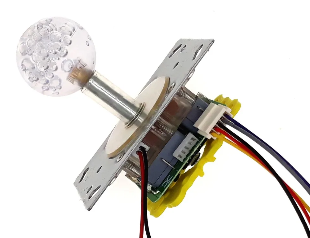 12 В постоянного тока, яркий цвет RGB, джойстик с кольцом 40 мм, Хрустальный поплавок, верхний шар, разъем 5P