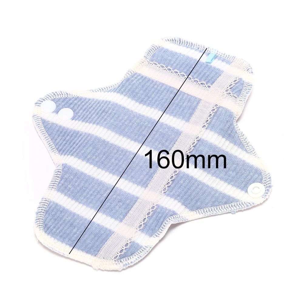 1PC Women Reusable Feminine Hygiene Sanitary Pad Washable Panty Liner Bamboo Cloth Menstrual Sanitary Nappy Towel Pad 16*7cm