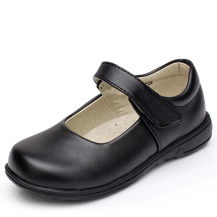 Girls Shoes For Children'S Black Leather Shoes Kids Baby Classic Student  Single Glowing Shoe School Choral Performance Shoes