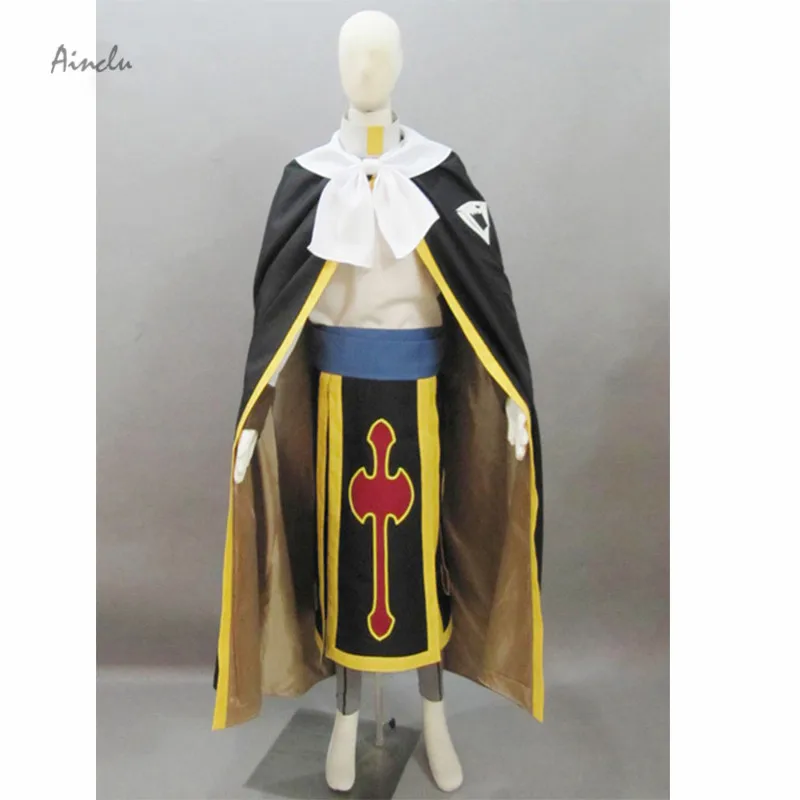 Ainclu Free Shipping Black New Fairy Tail Dragon Slayer Shadow Dragon Rogue Cheney Ryos Full set Brand Cosplay Adult Costumes