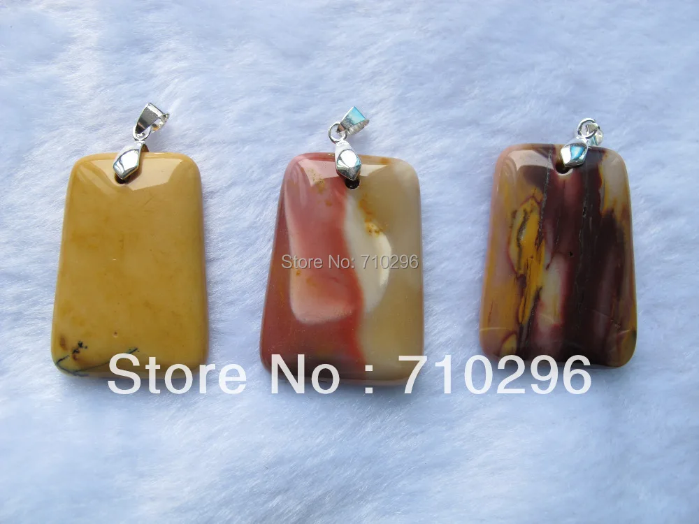 

Natural Mookaite gem stone pendant bead fashion jewelry pendants 10pcs/lot 20x30mm