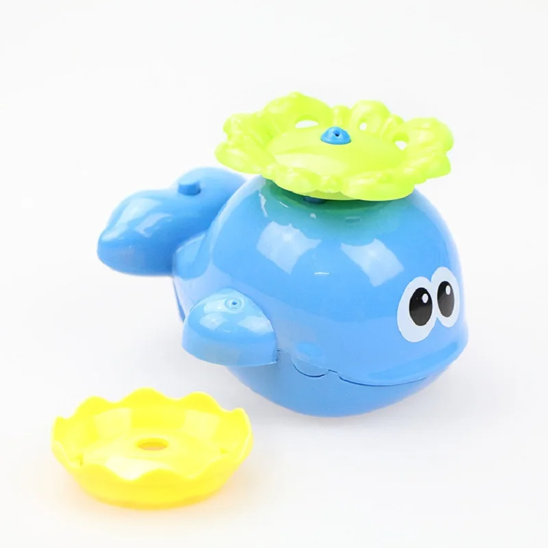 Brinquedos de banho para bebês, água, barco, baleias, polvo ollie, brinquedo eletrônico esguicho para piscina, 1-2 anos