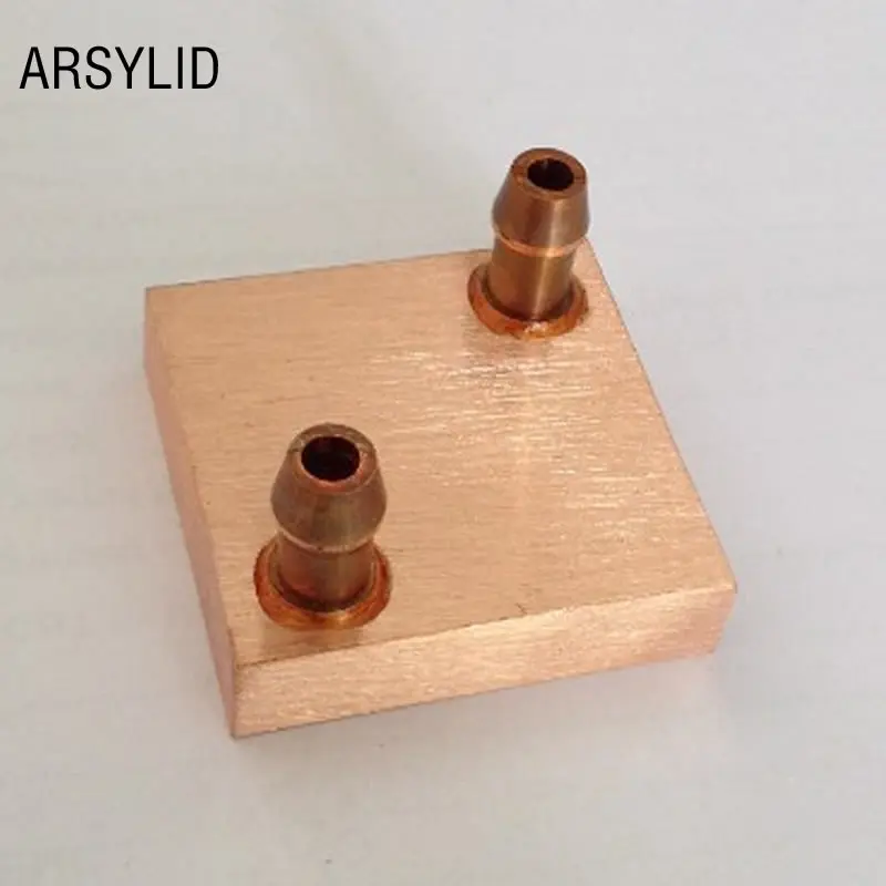 Copper Water Cooling Block 40*40mm Use For CPU Radiator Inetl AMD Water Cooling Block Liquid Water Cooler Heat Sink PC Laptop