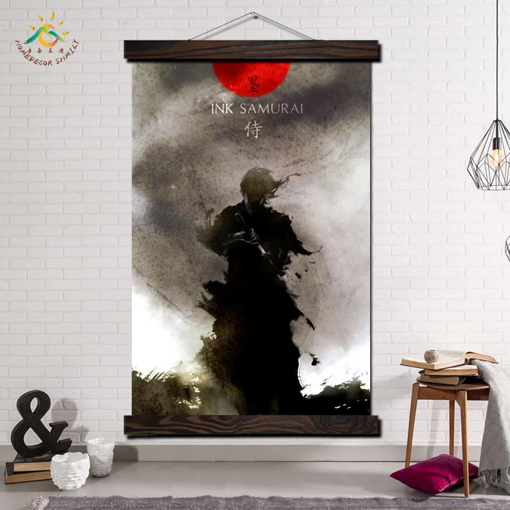 

Japan Samurai Canvas Art Painting Wall Art Poster Home Decoration Scroll Painting Posters And Prints Wall Poster Pictures