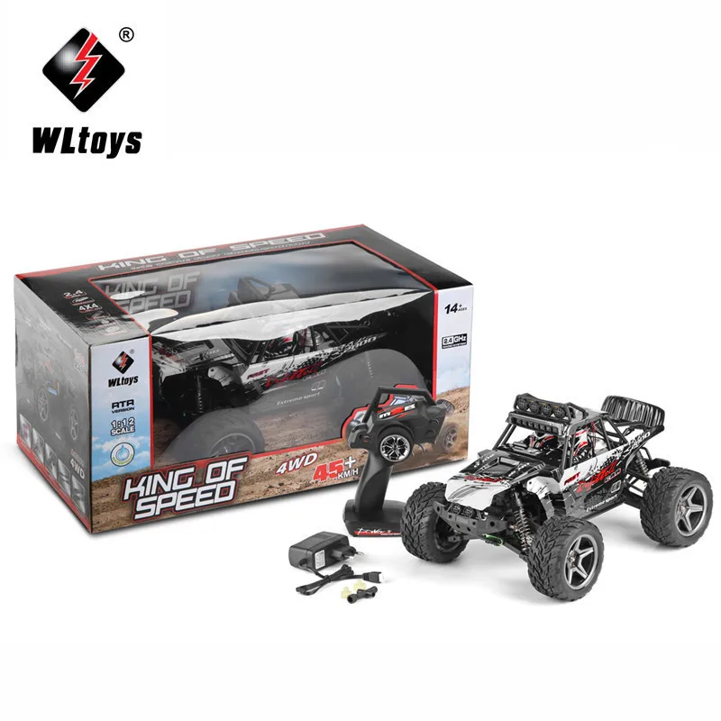 WLtoys 12409 Racing Car 1/12 4WD 2.4G Radio Remote Control High Speed Off-Road Climbing Truck With LED Light Outdoor Toy