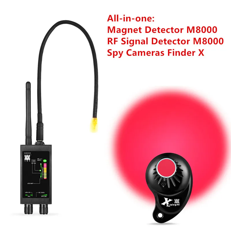 

1MHz-12GHz Hidden Magnet Sensor Detector Wireless Spy Signal Detection+RF Bug Finder Lens Scanner Spy GPS Tracker Locator