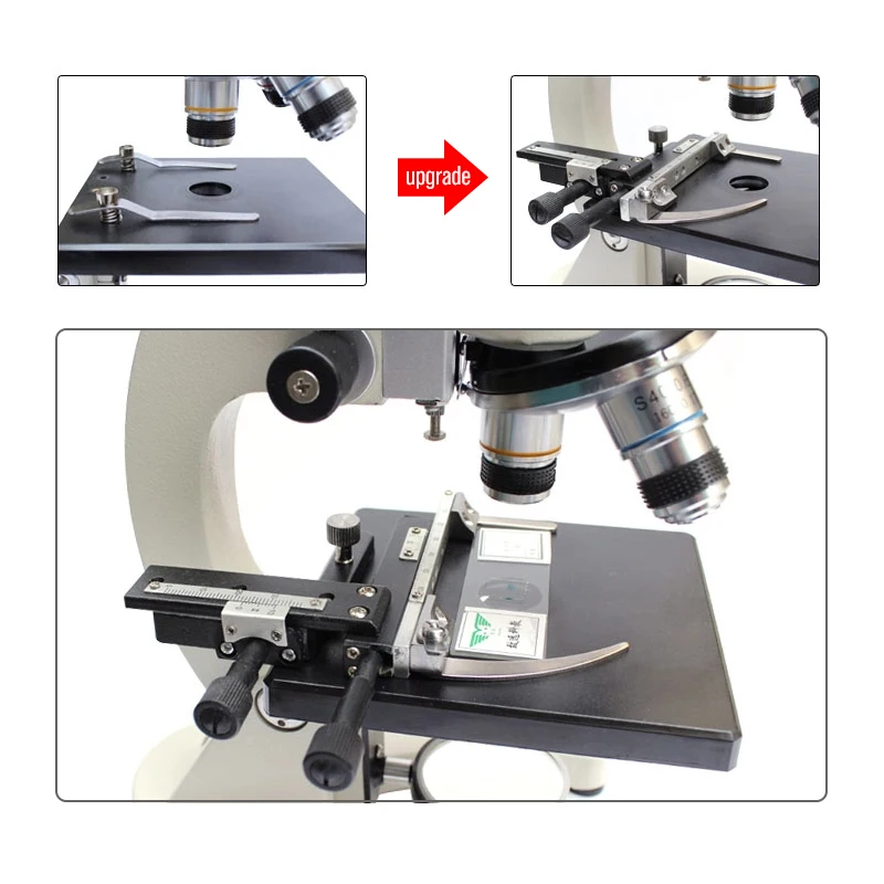 Oseelang Microscopische Schuifmaat Afgestudeerd Microscoop Mechanische Stage X-Y Beweegbare Podium Met Schaal Mechanische Dradenkruisen