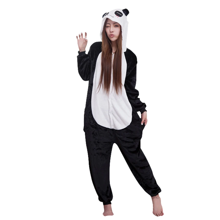 

Animal Cosplay Adult Flano Costume Red Tear Panda Onesies Pajama For Halloween Carnival Masquerade Christmas Party