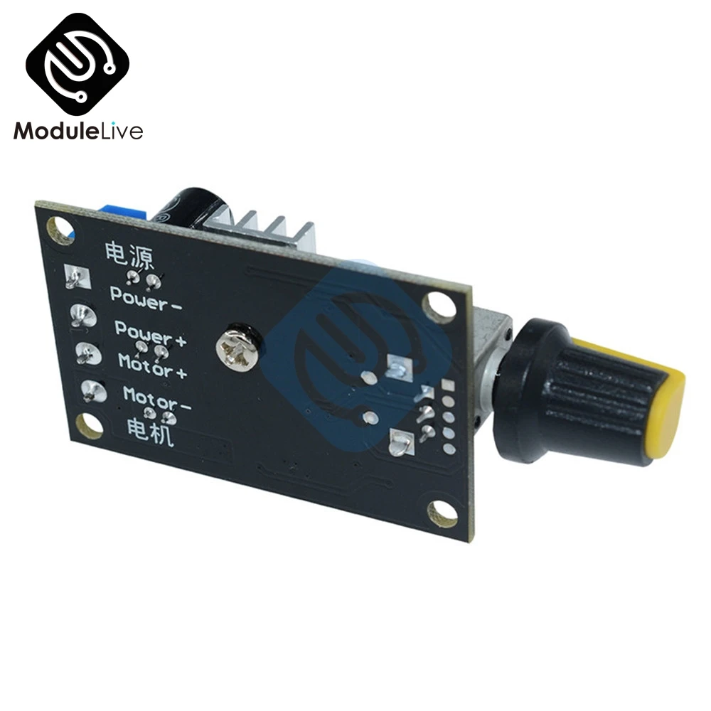 DC 6V 12V 24V 28V DC 3A 80W PWM Motor Speed Controller Modul Regler Einstellbar variable Speed Control Potentiometer Schalter