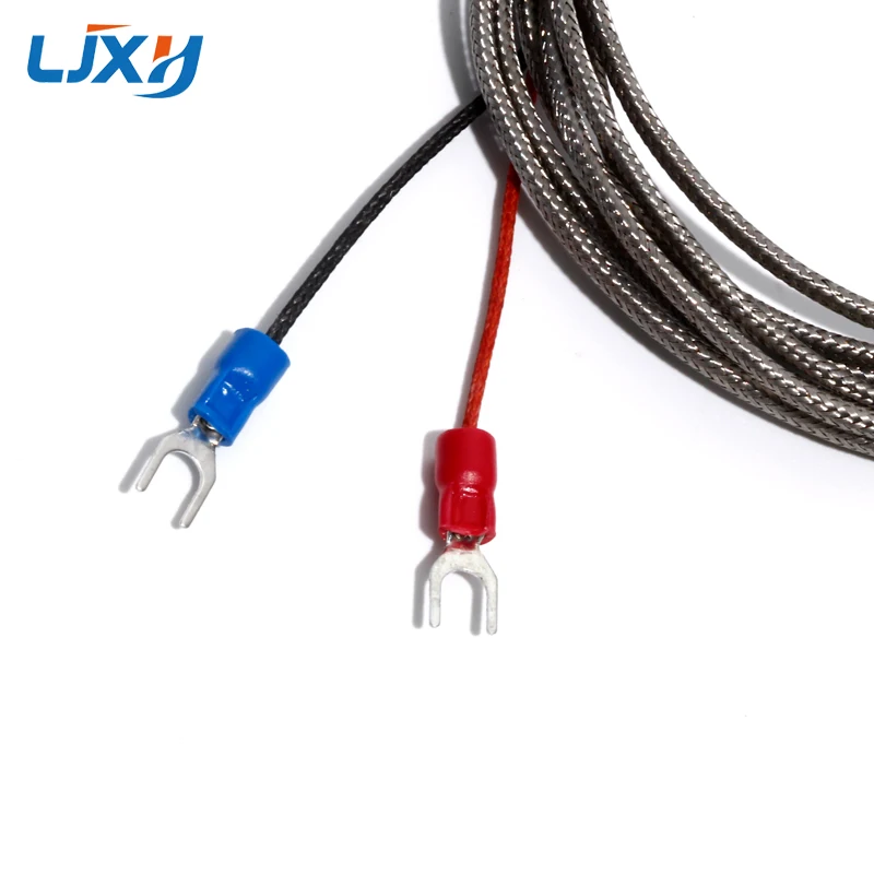 LJXH 2x50mm/100mm/150mm/200mm Thermocouple Temperature Sensors 1m/2m/3m/4m/5m