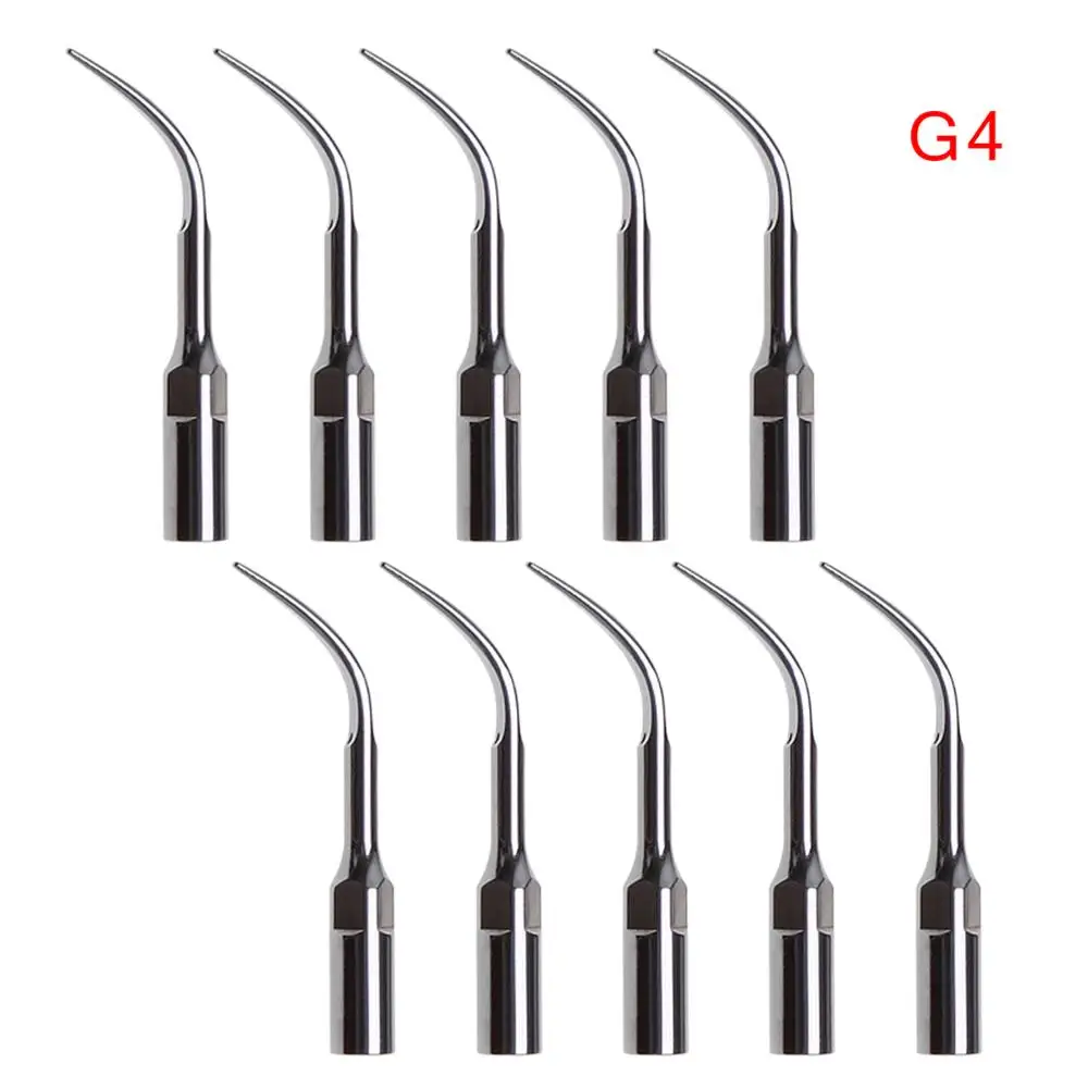 10 pcs Dental Ultrasonic Scaler Scaling Tip G4 For Woodpecker EMS Handpiece